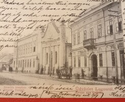 RITKÁNAK TUDOTT/LUGOS-Izraelita Templom Képeslap/1902.