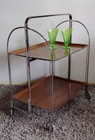 Mid Century összecsukható bakelit zsurkocsi ALKUDHATÓ