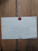 Ráckevei uradalomnak címzett levél 1853-ból, papírrégiség, régi dokumentum, antik