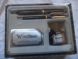 Windsor Senator, retro tintás toll készlet, Germany, 198x (4718)
