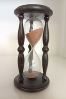 Régi fa keretes homokóra 14.5 cm