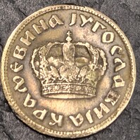 Jugoszlávia 1 Dinár, 1938.