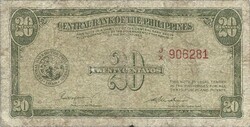 20 centavo centavos 1949 Fülöp szigetek