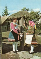 Képeslap: Népviselet, Buják.