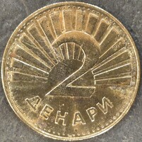 Észak Macedónia 2 Dénár, 2022.