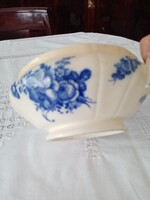Antik kék - fehér  Villeroy and Boch Mettlach porcelán / fajansz tál