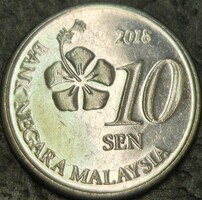 Malajzia 10 Sen, 2018.