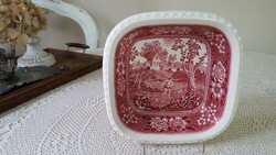 Villeroy & Boch"Rusticana porcelán szögletes köretes,tálaló tál 18 cm.