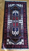 Antik kézi csomozàsú Kazak Perzsa szőnyeg gyönyörű színek szép àllapot. Videó!! 210 cm X  103,5 cm