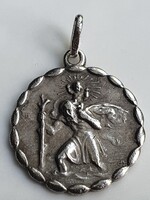 Szent Kristóf ezüstmedál