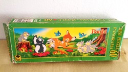Retro DisneyBambi panoráma mini puzzle hiánytalan