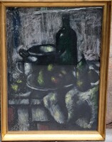 Angyalföldi Szabó Zoltán (1929-2014) : Csendélet,Képcsarnokos,80x60 cm.