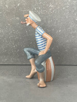 Ritka Drasche porcelàn figura. Tengerész, Popeye. Hibátlan.