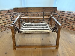 Felújított, átalakított lovaskocsi bak, ülés, loft, industrial