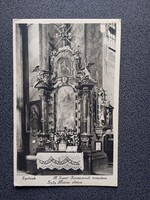 D206587 SZOLNOK- Szent Ferencrendi templom Szűz Mária oltára - 1935 -Reicher József régi képeslap