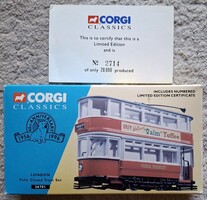 Corgi Classics 1/50 36701 londoni zárt villamos készlet,  fém modell
