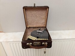 Antik írógép gyorsíró Stenotype sztenotip író gép kulcsával műszaki régiség 713 2058