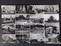 Régi képeslap Baranya megye - mozaik részletek 1968