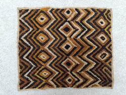 Antik afrikai szőttes Kuba népcsoport Kongó Afrika népművészete schowa raffia terítő 317 2002