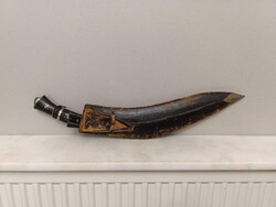 Antik indiai kés kukri gurkha ázsiai fegyver 738 2085