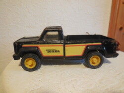 TONKA  , pick -up autó modell , a hatvanas  évek végéről  lemezböl , eredeti állapotban 18 cm