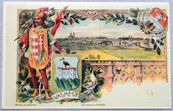 Vasmegye - Szombathely / nosztalgia képeslap / Európa városai a századfordulón  sorozatból