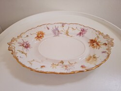 Antik Csodaszép Hüttl Tivadar Porcelán Tál