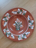 Mázas népi kerámia falitányer- sárospataki retro