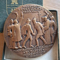 Ispánky (Ispánki) József: Felvidék hazatért 1938, irredenta érem eredeti dobozában