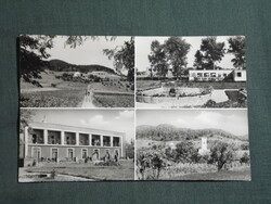 Képeslap,Vonyarcvashegy,mozaik,Helikon Taverna borozó,étterem,MÁV üdülő látkép,részlet, 1962-