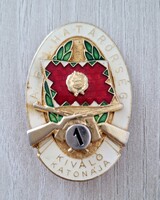 Ritka! B.M Kiváló Katonája jelvény , kitűző