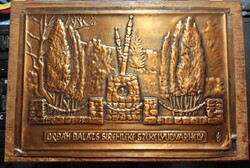 Orbán Balázs Síremléke-Székelyudvarhely bronz falikép