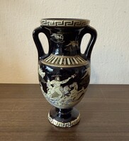 Görög kézműves váza 24K arannyal festve V. Stakias design