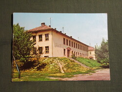 Képeslap,Villány,Általános iskola látkép,részlet, 1975-