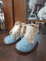Régi 1930-as Évek,Bőr Gyerek Cipő.13 cm.