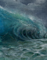 Harapós tenger - akrilfestmény - 30 x 24 cm