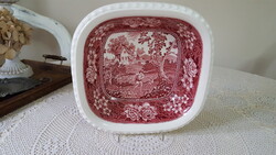 Villeroy & Boch"Rusticana porcelán szögletes köretes,tálalótál 24 cm.