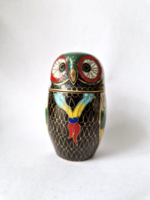 Cloisonné bagoly fedeles tároló