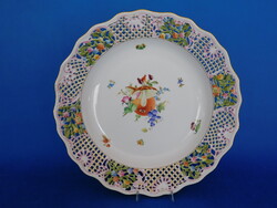Herendi  gyümölcs mintás 39 cm fali tál
