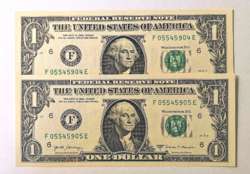 Amerikai Egyesült Államok 1 dollar 2017 UNC SORSZÁMKÖVETŐ