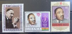 Martin Luther King - postatiszta bélyegek