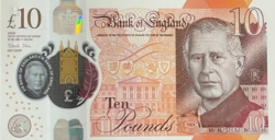 Egyesült Királyság 10 font 2023 UNC POLYMER SORSZÁMKÖVETŐ