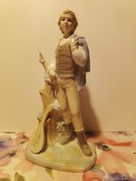 Trubadúr - aprólékos kidolgozású Német porcelán - 23 cm