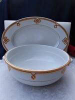 Elbogen porcelán levesestál, és pecsennyéstál