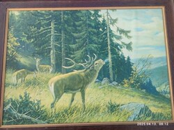 Erich Krüger: Hirsch am Morgen