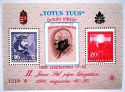 EI62p / 1997 Orbán Viktor Vatikáni Látogatása emlékív felülnyomattal