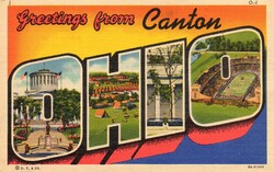 Képeslap: USA, Canton.