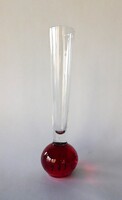 Vintage Kosta Boda svéd buborékos üvegváza 20 cm