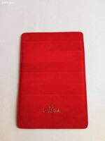 Egyedi, eredeti Omega piros kártyatartó