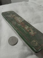 Antik régi Turán magyar ceruza doboz tok ceruzatartó aluminium